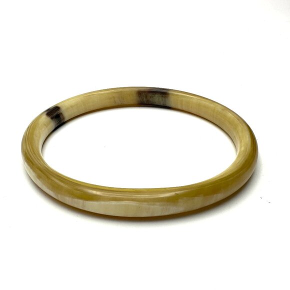 Tortie Twins — Vintage '60s-'70s Acrylic Bangle Pairing — Sizes 8 and 8 1/4 —EUC - Picture 3 of 9